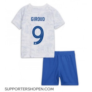 Frankrike Olivier Giroud #9 Bortatröja Barn VM 2022 Kortärmad (+ korta byxor)